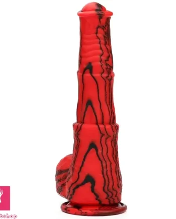 10.03in Realistic Horse Silicone Fantasy Flexible Big Dildo For Orgasm