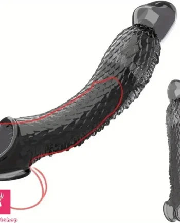 10.16in Penis Cocking Realistic Dildo Cock Sleeve For Girth Enhance Sleeve