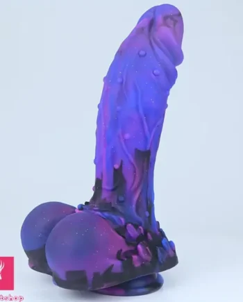 10.23in Starry Sky Silicone Soft Large Adult Dildo With Suction Cup