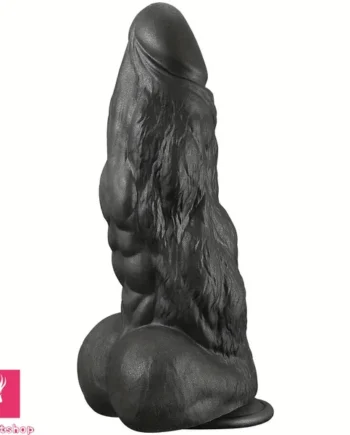 10.5in Huge Thick Silicone Black Monster Gorilla Fantasy Animal Dildo