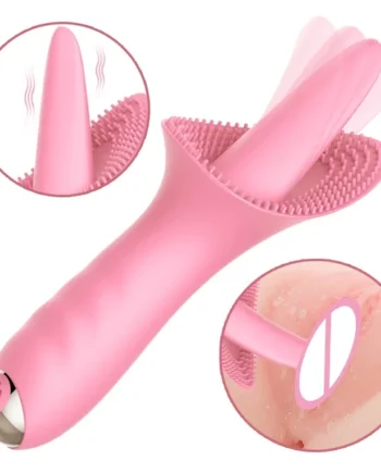 10 Modes Tongue Licking Vibrator Vaginal Massage G-Spot Clitoral Clit Tickler Massager Sex Toys for Women Orgasm Product Shop