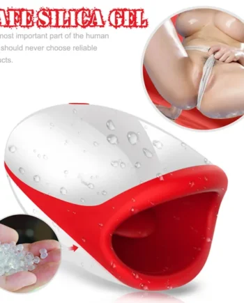 10 Powerful Vibrations Deep Throat Masturbator Smart Heating Waterproof Oral Cup