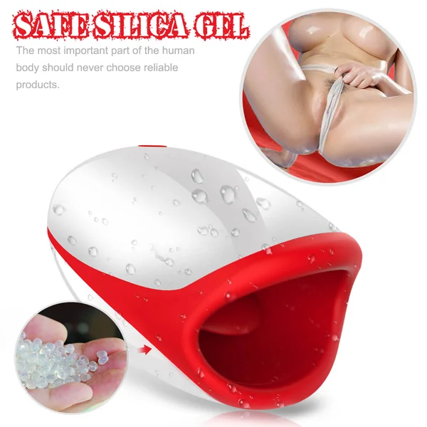 10 Powerful Vibrations Deep Throat Masturbator Smart Heating Waterproof Oral Cup