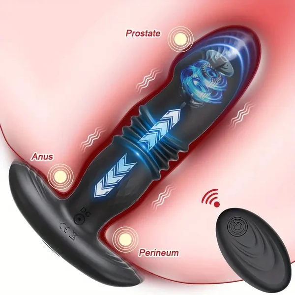 10 Thrusting & Vibrating Modes Thrusting Vibrator Anal Vibrator Butt Plug