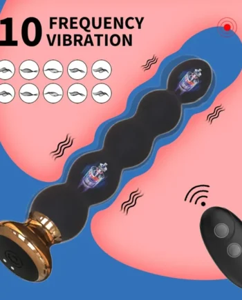 10-Speed Anal Vibrator Anal Beads Prostate Massager
