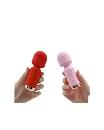 10-Speed Mini Clitoral Massage Wand Rechargeable Silicone Vibrating wand