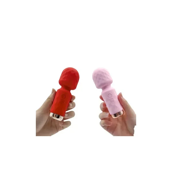 10-Speed Mini Clitoral Massage Wand Rechargeable Silicone Vibrating wand