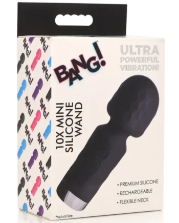10x Mini Silicone Wand - Black