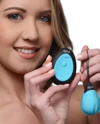 10x Silicone Vibrating Egg – Blue