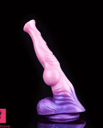 11.18in Horse Cock Big Knot Silicone Soft Dildo Massager Adult Play