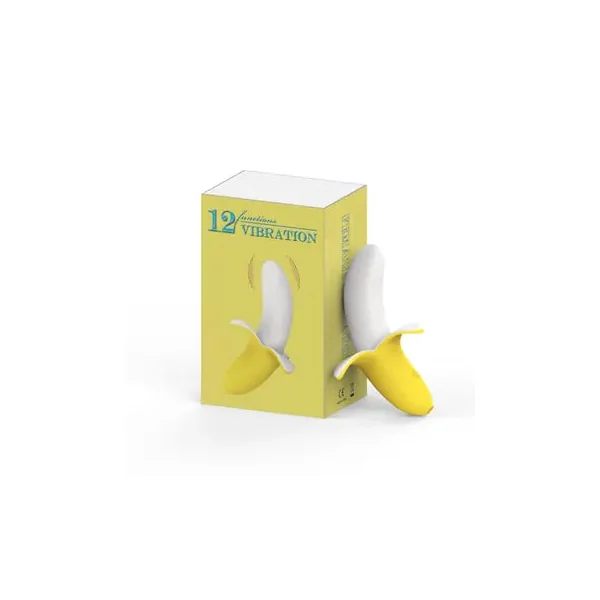 12-Speed Retractable Banana G-Spot Vibrator with 12 Vibration Modes