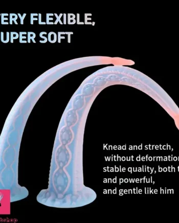 14.96in 18.11in Big Long Flower Petal Silicone Soft Dildo For Women