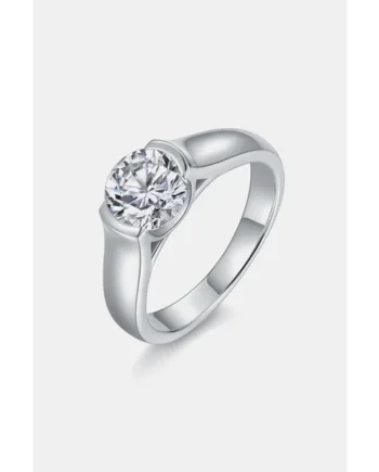 1.5 Carat Moissanite 925 Sterling Silver Ring