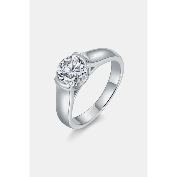 1.5 Carat Moissanite 925 Sterling Silver Ring