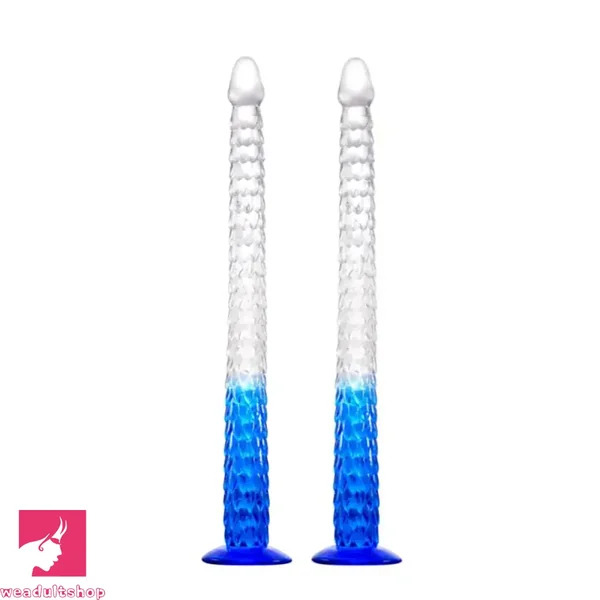 16.1in 19.29in 22.84in Anal Training Soft TPE Dildo For Experienced Game