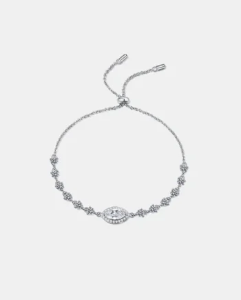 1 Carat Moissanite 925 Sterling Silver Bracelet