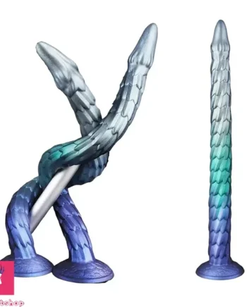 20in Fantasy Monster Long Dildo Soft Flexible Liquid Silicone Cock Butt Plug