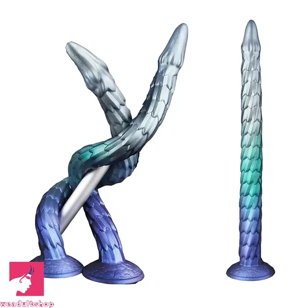 20in Fantasy Monster Long Dildo Soft Flexible Liquid Silicone Cock Butt Plug