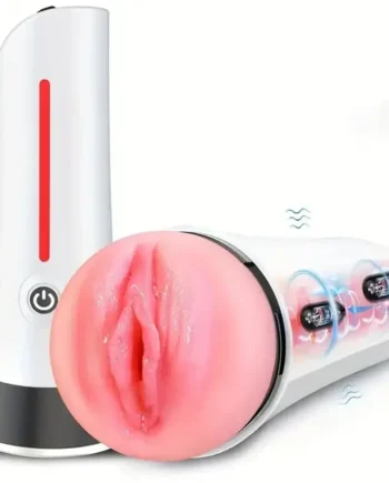 2 Vibrating Motor 3D Vagina Textured Automatic Male Masturbator