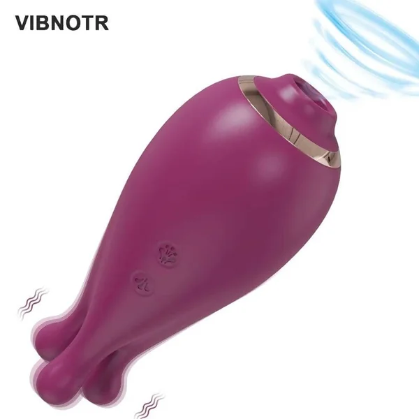 2-in-1 Clit Sucker & Vacuum Stimulator: Powerful Vibrator for Women