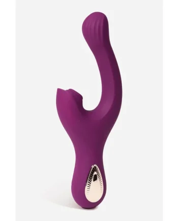 2-in-1 G-Spot & Clitoral Suction Vibrator – Dual Stimulation with Magnetic USB Rechargeable Remote