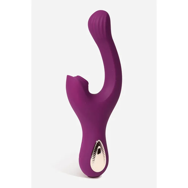 2-in-1 G-Spot & Clitoral Suction Vibrator – Dual Stimulation with Magnetic USB Rechargeable Remote