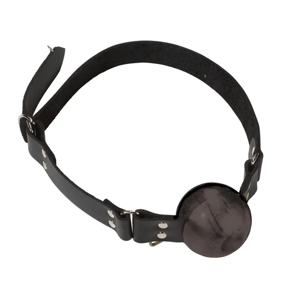 2IN BLACK BALL GAG W/D RINGS