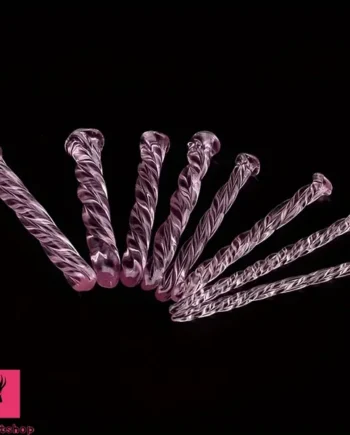 3.74in Threaded Glass Small Dildo G-spot Stimulator For Anal Orgasm