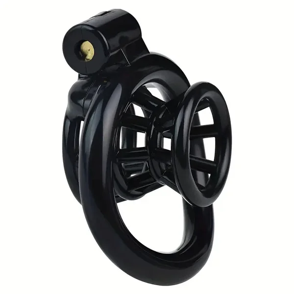 3D Print Resin Male Black Inverted Chastity Cage Device With Elastic Belt 4 Sizes