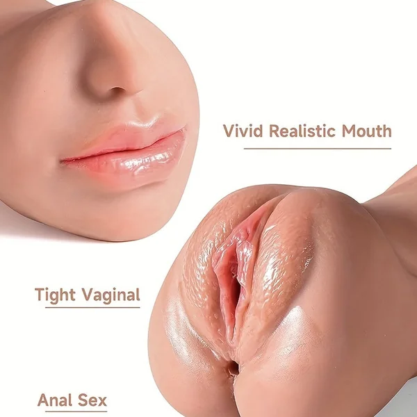 3D Realistic Textured Vagina And Tight Anus Pocket Pussy Male Masturbator