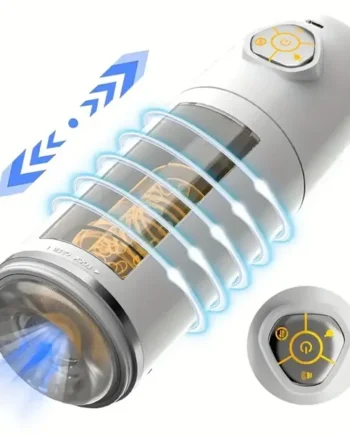 3D Realistic Vagina Thrusting Rotation Automatic Stroker Sex Toy