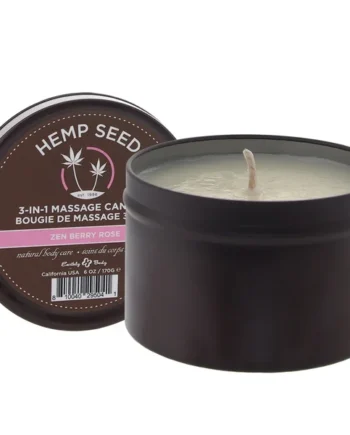 3-in-1 Massage Candle 6oz/170g in Zen Berry Rose