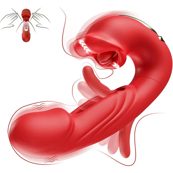 3in1 Mouth Slap Lick and Tongue Vibrator