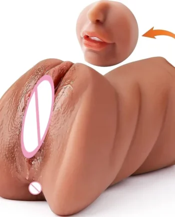 3-in-1 Silicone Adult Sex Toy Doll: Artificial Vagina, Ass, and Mouth - Male Masturbation Pocket Pussy