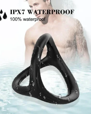 3IN1 Soft Silicone Penis Ring Ball Stretcher For Men