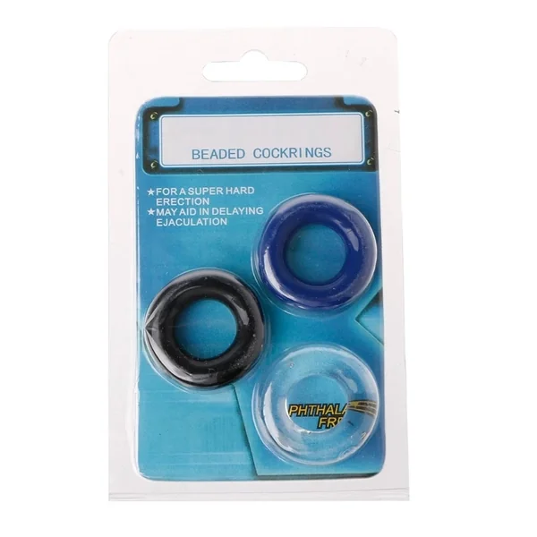 3Pcs Penis Rings Lock Ring Silicone Reusable Sleeve Extension Condom Sex Delay Adult Toys Erotic Sex Toys Dick Condoms for Men