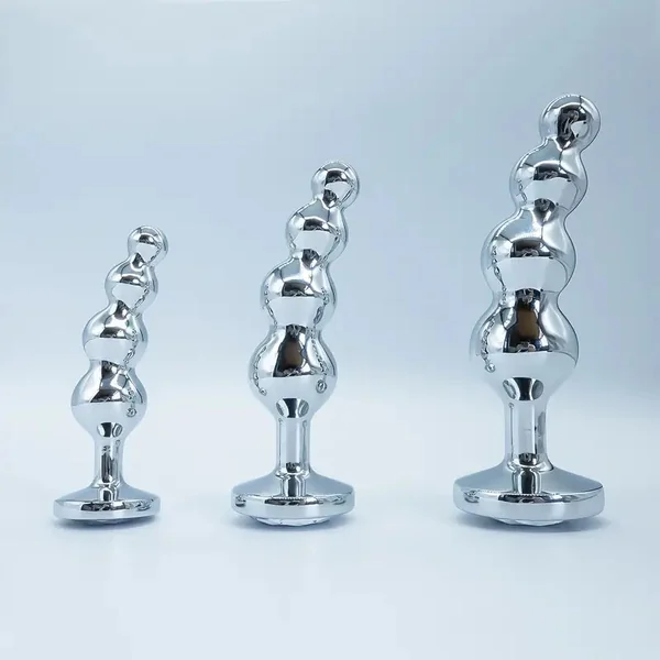 3pcs Set Metal Anal Plugs Sex Toys Iron Tree Blossoms Anal Sex Toy