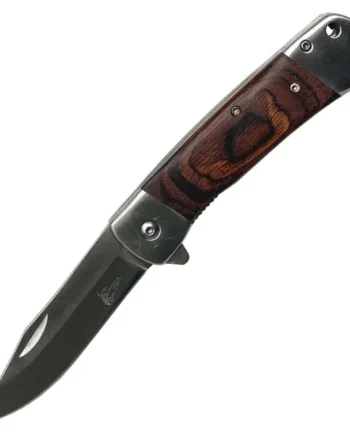 4.5″ Closed S/A Knife Dark Brown Wood Handle