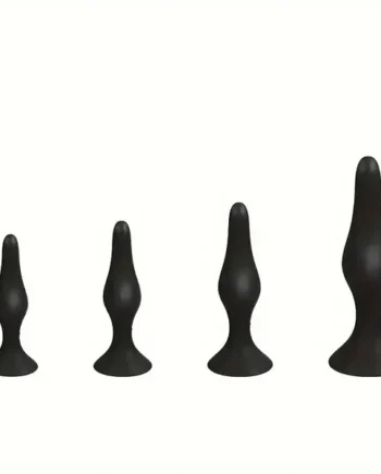 4pcs Unisex Silicone Anal Training Set Soft Anal Sex Trainer Butt Plug