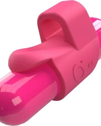 4T FingO Slim Silicone Fingertip Bullet Vibrator By Screaming O - Strawberry