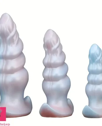 5.5in 6.69in 7.87in Pearlescent Dream Silicone Anal Soft Dildo with Anchor