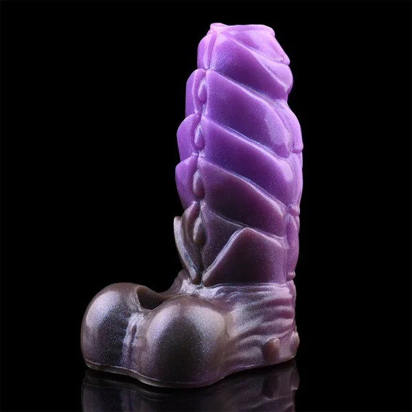 5.5-Inch Fantasy Penissleeve Extender – Flexible Coiling with Bionic Skeleton and Spiral Texture