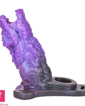 5.62in Dragon Beast Creature Odd Hollow Dildo Sleeve With Penis Ring