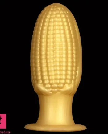 5.9in 6.7in 8.07in Silicone Corn Anal Plug Golden Fat Thick Real Dildo