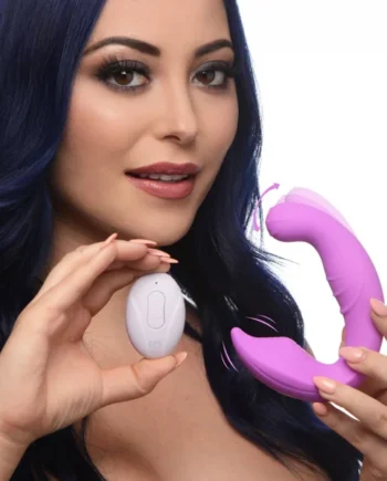 5X Come Hither Silicone Vibrator with Remote Control