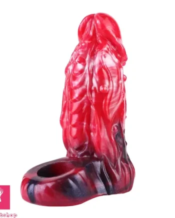 6.18in Spiked Sleeve Hollow Dildo Built-in keel Vibration Remote Penis Sleeve