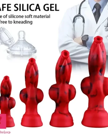 6.3in 7.99in 9.05in 10.23in Silicone Soft Knot Fantasy Penis Dildo