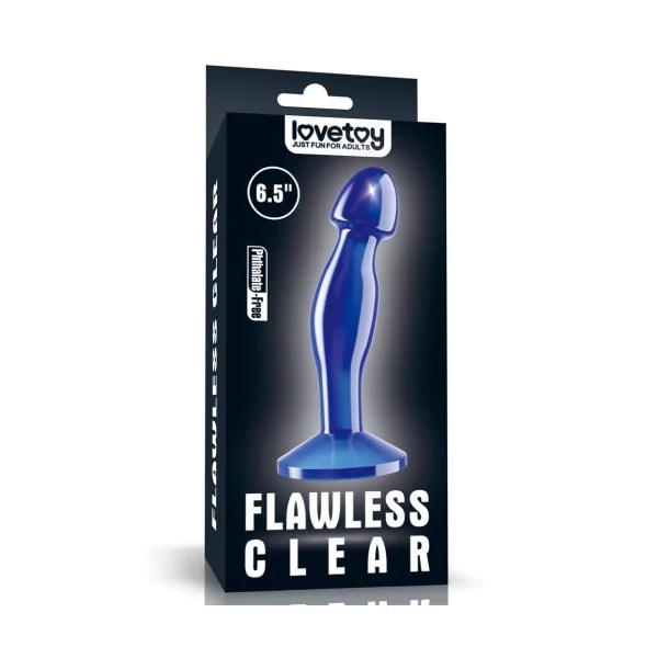 6.5'' Flawless glass Prostate anal Dildo