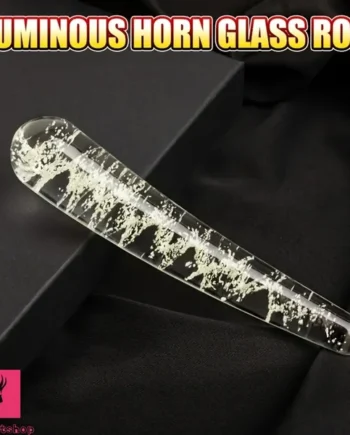 6.69in Fluorescent Glass Nighttime Glow-in-the-Dark Real G Spot Dildo