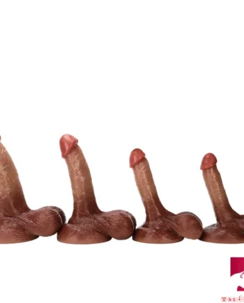 6.9in 7.67in 8.66in 9.44in Silicone Soft Flesh Skin Feeling Dildo
